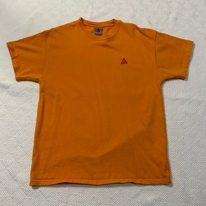 Yellow Nike ACG Shirt with Red Logo